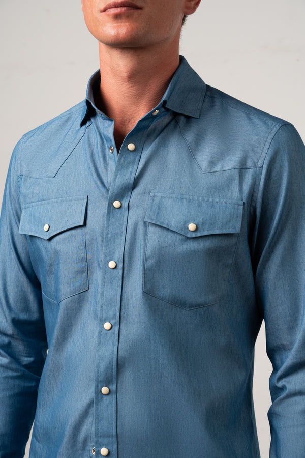 Denim Blue Casual Shirt