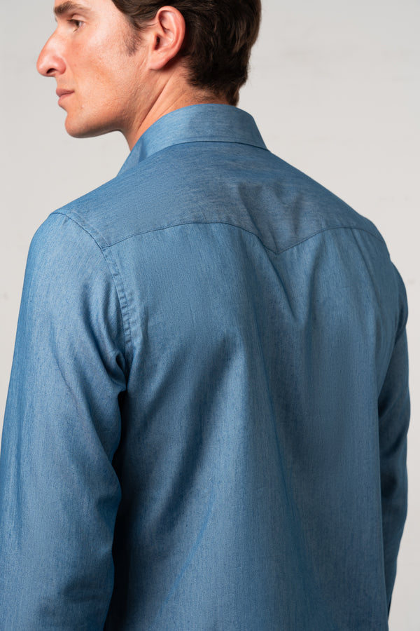 Denim Blue Casual Shirt