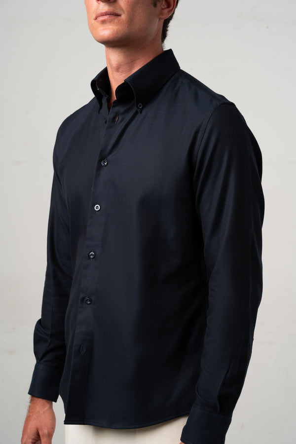 Flannel Dark Navy Casual Shirt