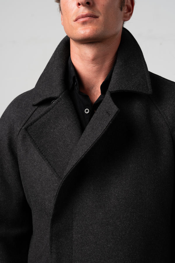 Plain Charcoal Coat