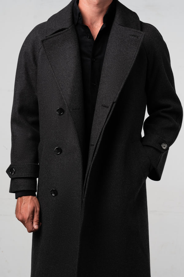 Plain Charcoal Coat