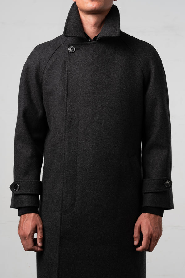 Plain Charcoal Coat