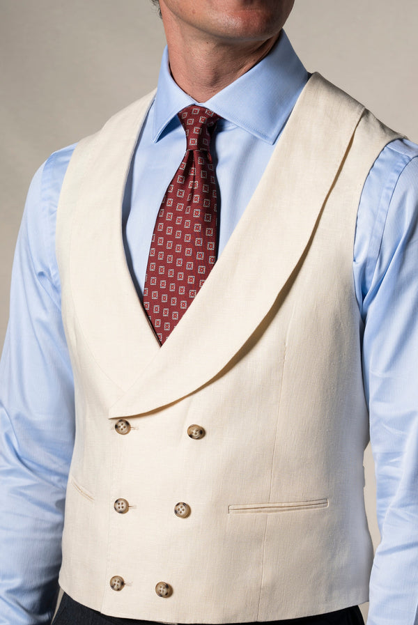 Classic Morning Suit Beige Vest