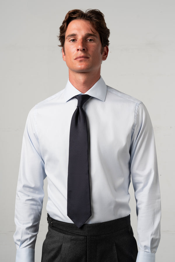 Popelin Light Blue Business Shirt