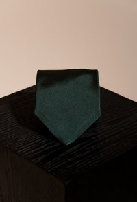 Corbata Lisa Verde de seda - BUND