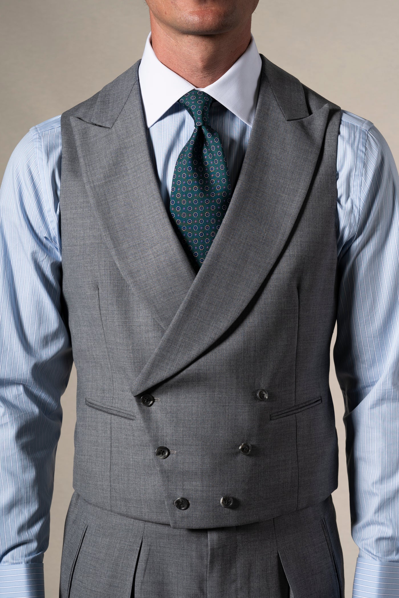 Classic Light Grey Morning Suit - Chaqué BUND