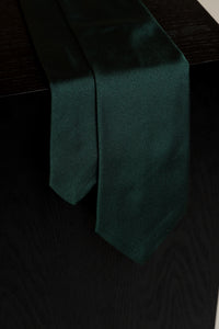 Corbata Lisa Verde de seda - BUND