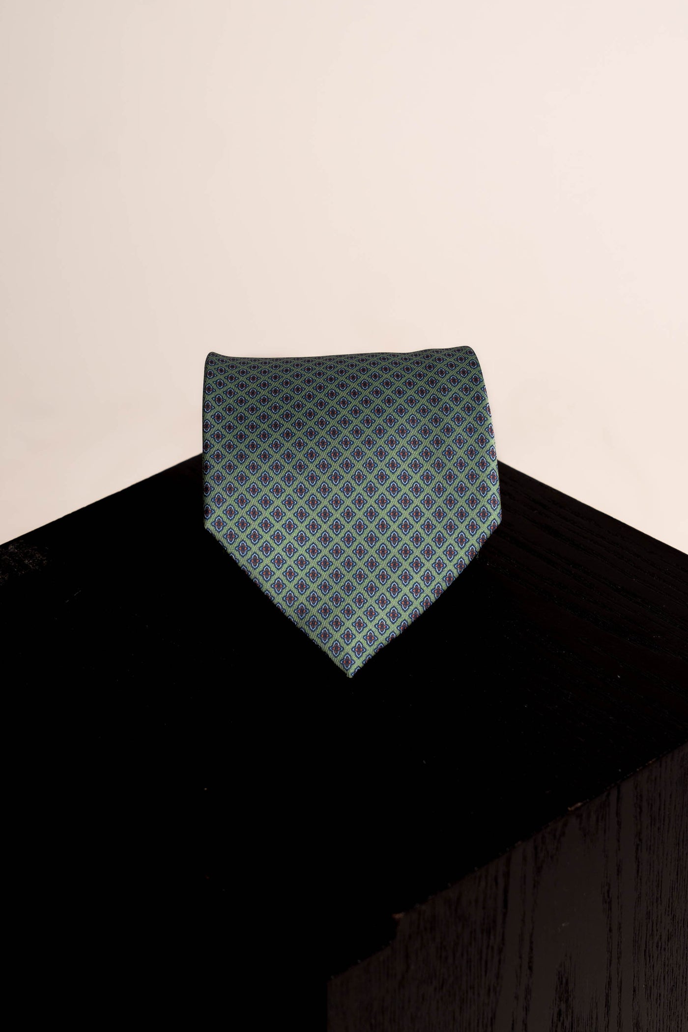 Corbata Roman Circus green de seda - BUND