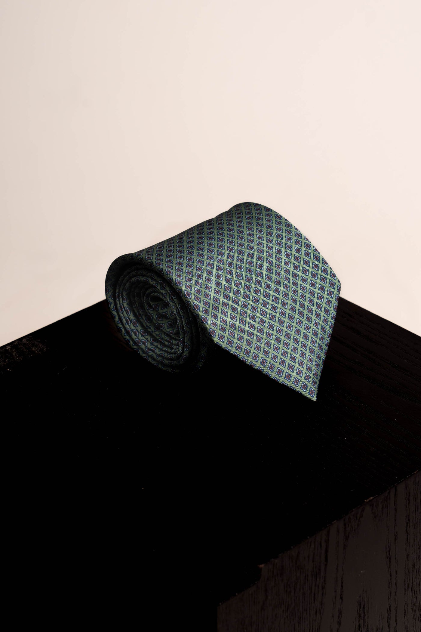Corbata Roman Circus green de seda - BUND
