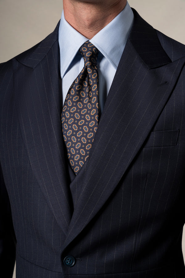 Navy Blue Pinstripe Morning Suit