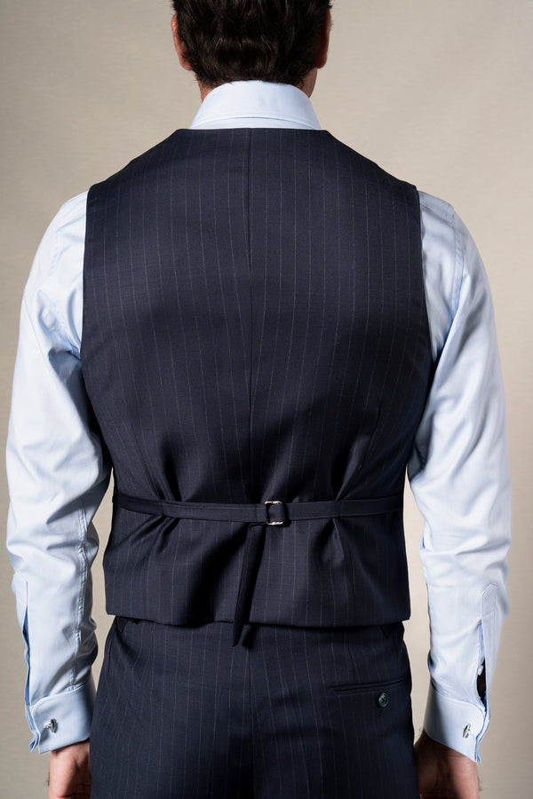 Navy Blue Pinstripe Morning Suit