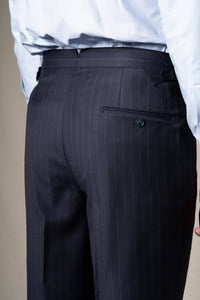 Navy Blue Pinstripe Morning Suit - Chaqué BUND