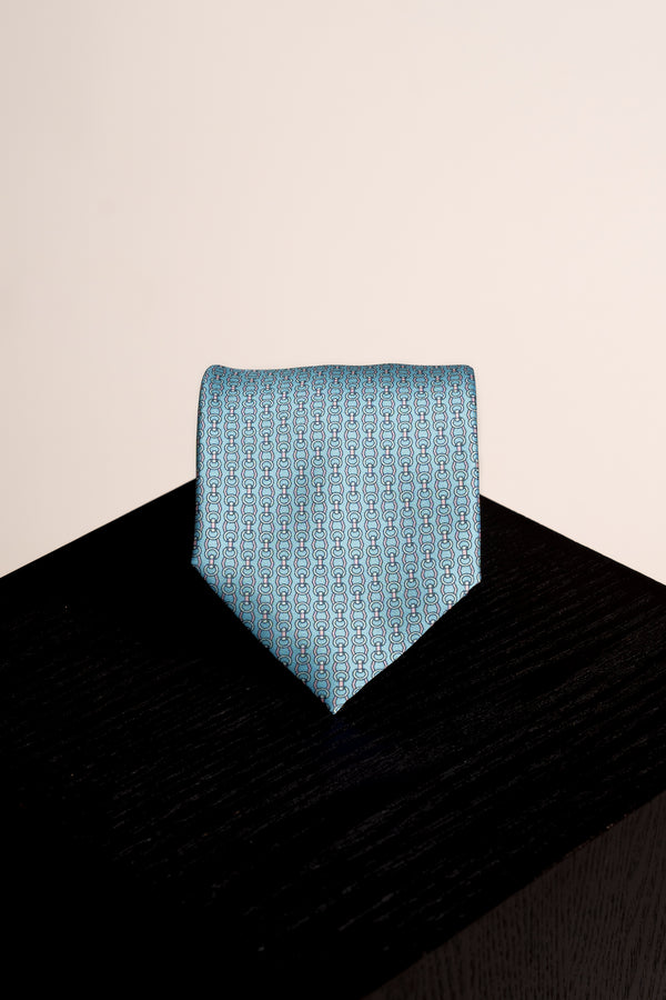 Stirrups Light Blue Tie