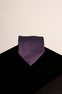 Corbata Roman Circus Burgundy de seda - BUND