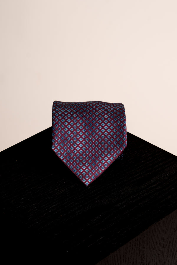 Corbata Roman Circus Burgundy
