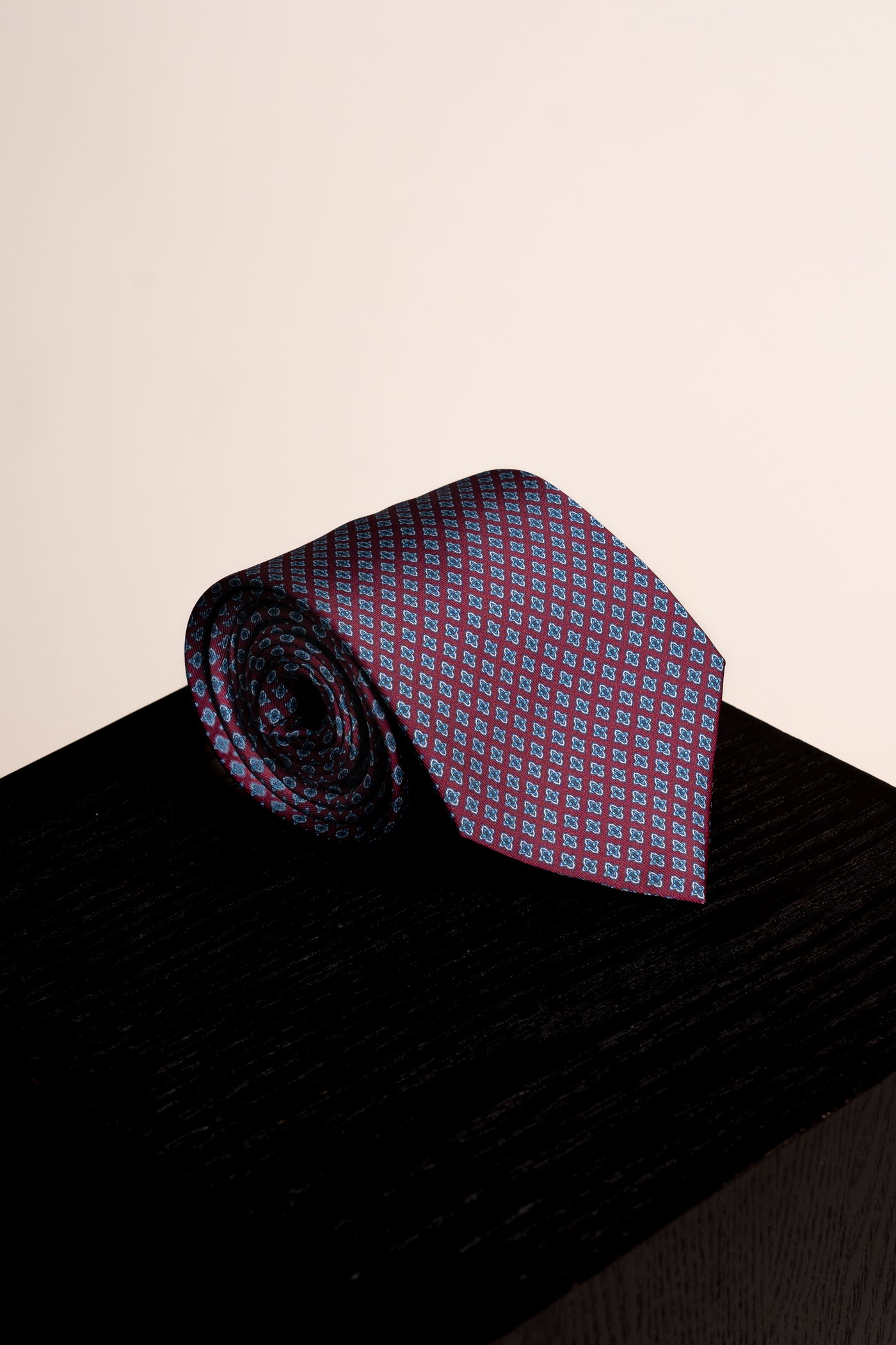 Corbata Roman Circus Burgundy de seda - BUND