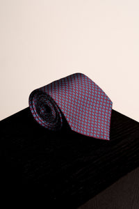 Corbata Roman Circus Burgundy de seda - BUND