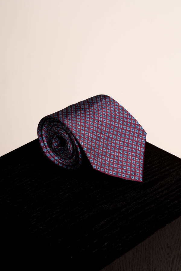 Corbata Roman Circus Burgundy