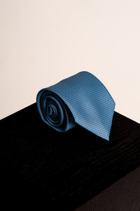 Corbata Diamond Ceremony Light Blue de seda - BUND