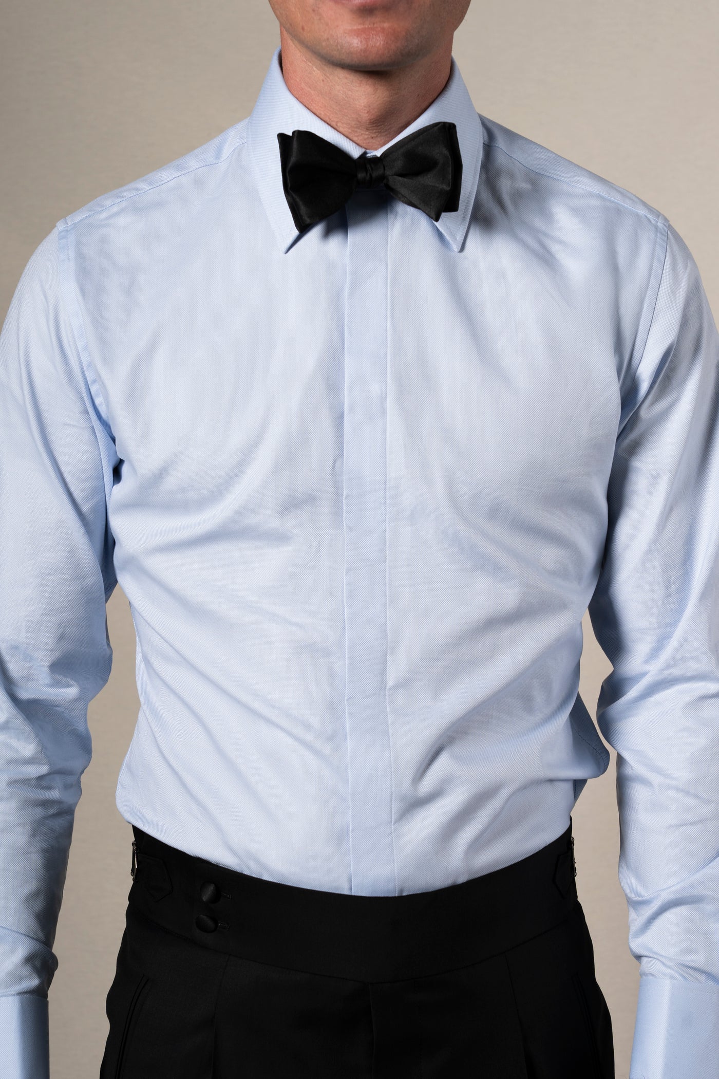 Light Blue Tuxedo Shirt - Camisa BUND