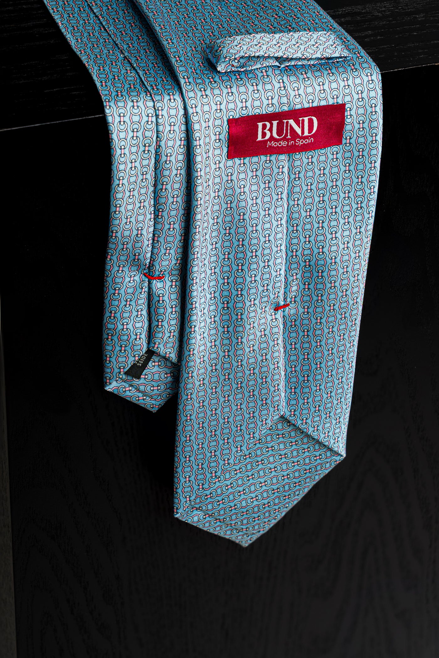 Corbata Stirrups Light Blue de seda - BUND