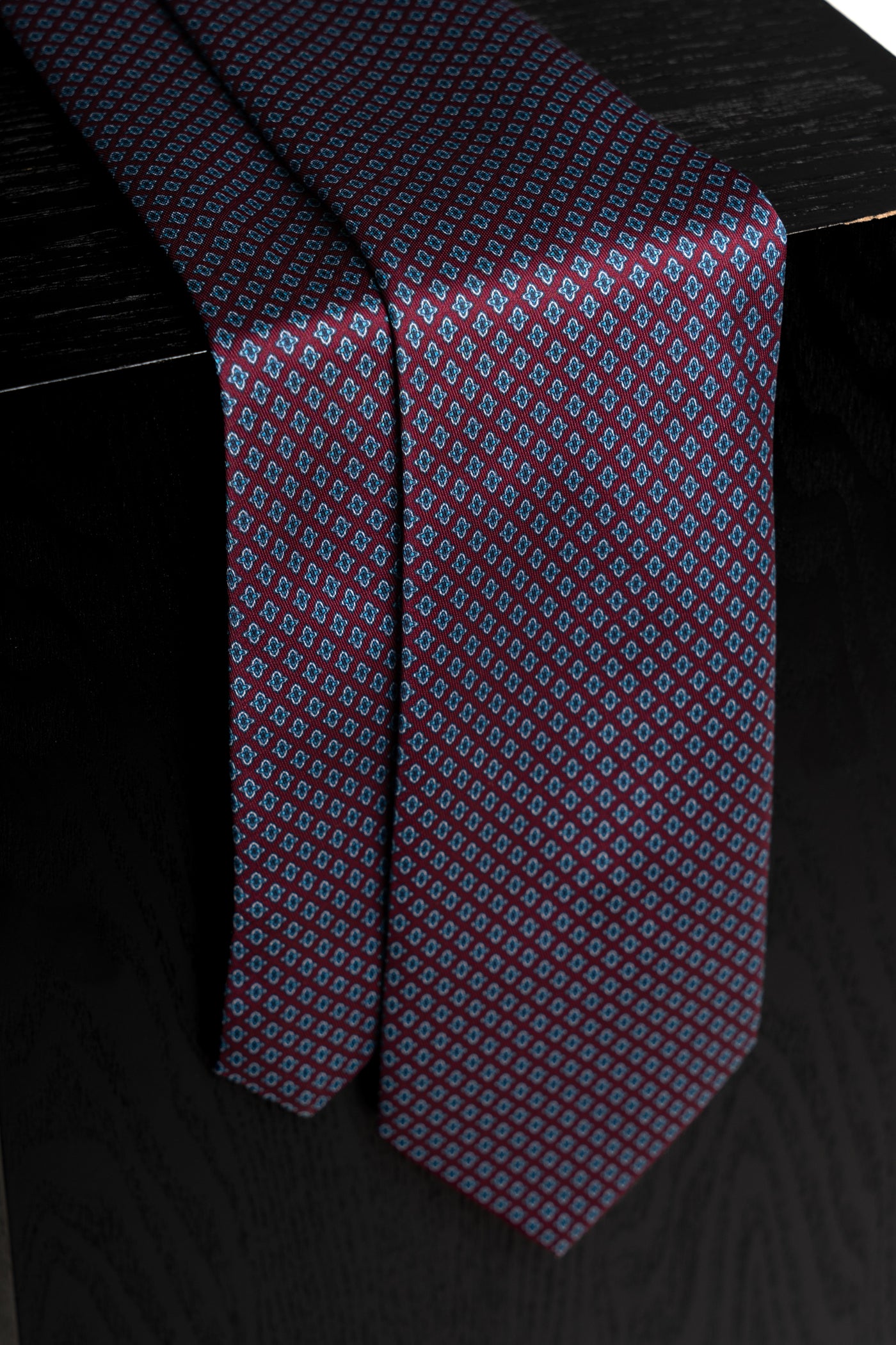 Corbata Roman Circus Burgundy de seda - BUND