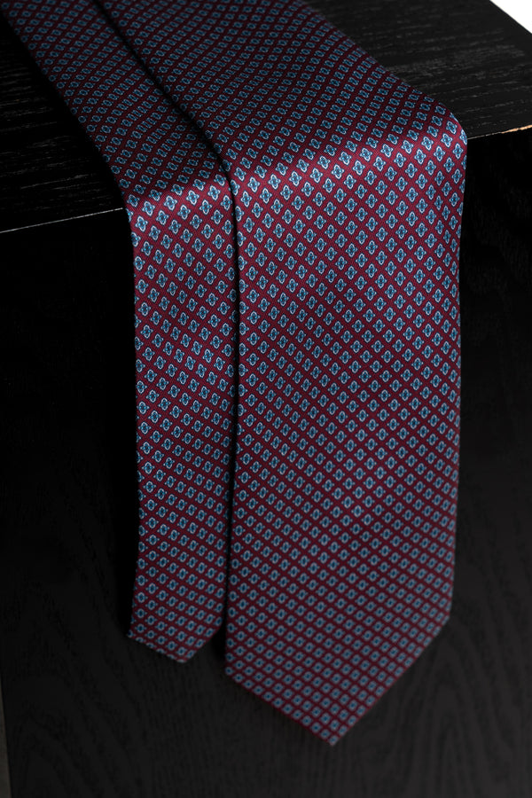 Corbata Roman Circus Burgundy