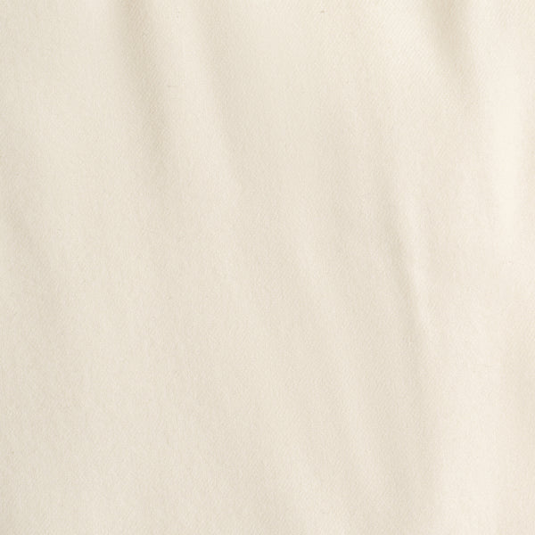 Flannel Ivory Wool Casual Pants