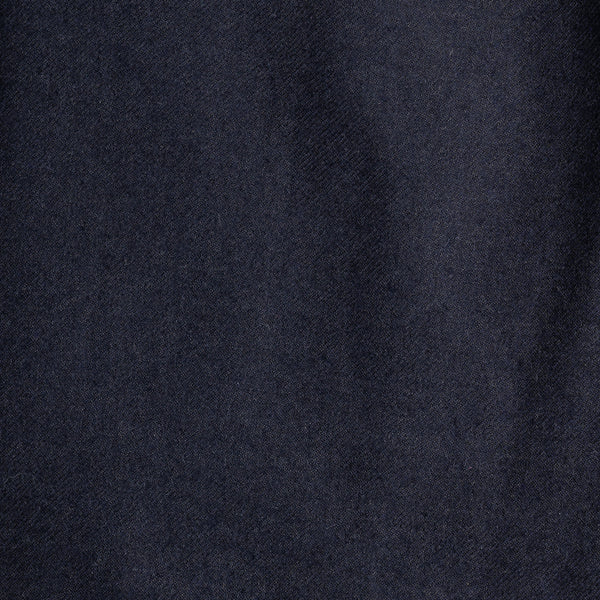 Flannel Dark Navy Wool Casual Pants