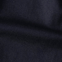 Flannel Dark Navy Wool Casual Pants