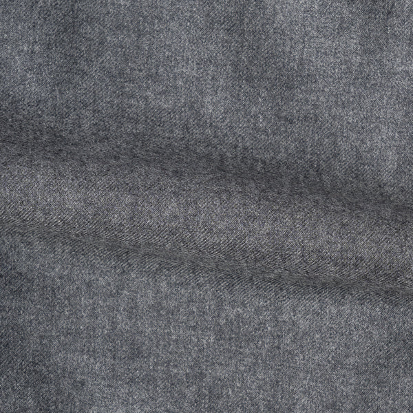 Flannel Light Gray Wool Casual Cargo Pants