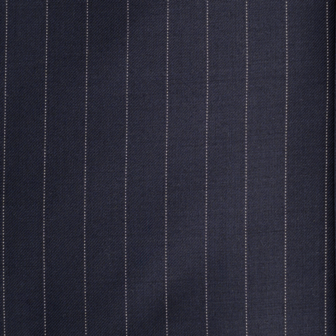Stripes Dark Navy Wool Suit - Traje a medida BUND