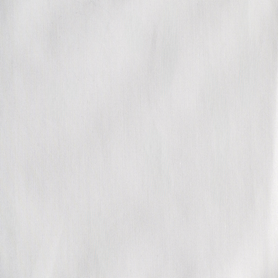 Plain White Cotton Business Shirt - Camisa BUND