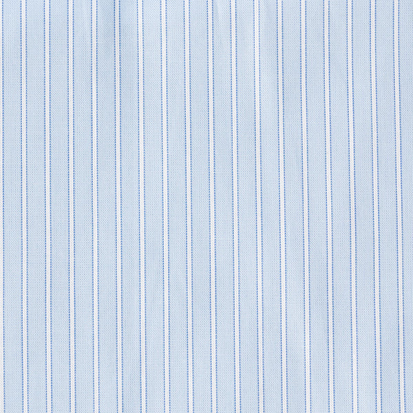Stripes Light Blue Cotton Business Shirt