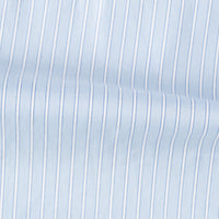 Stripes Light Blue Cotton Business Shirt - Camisa BUND
