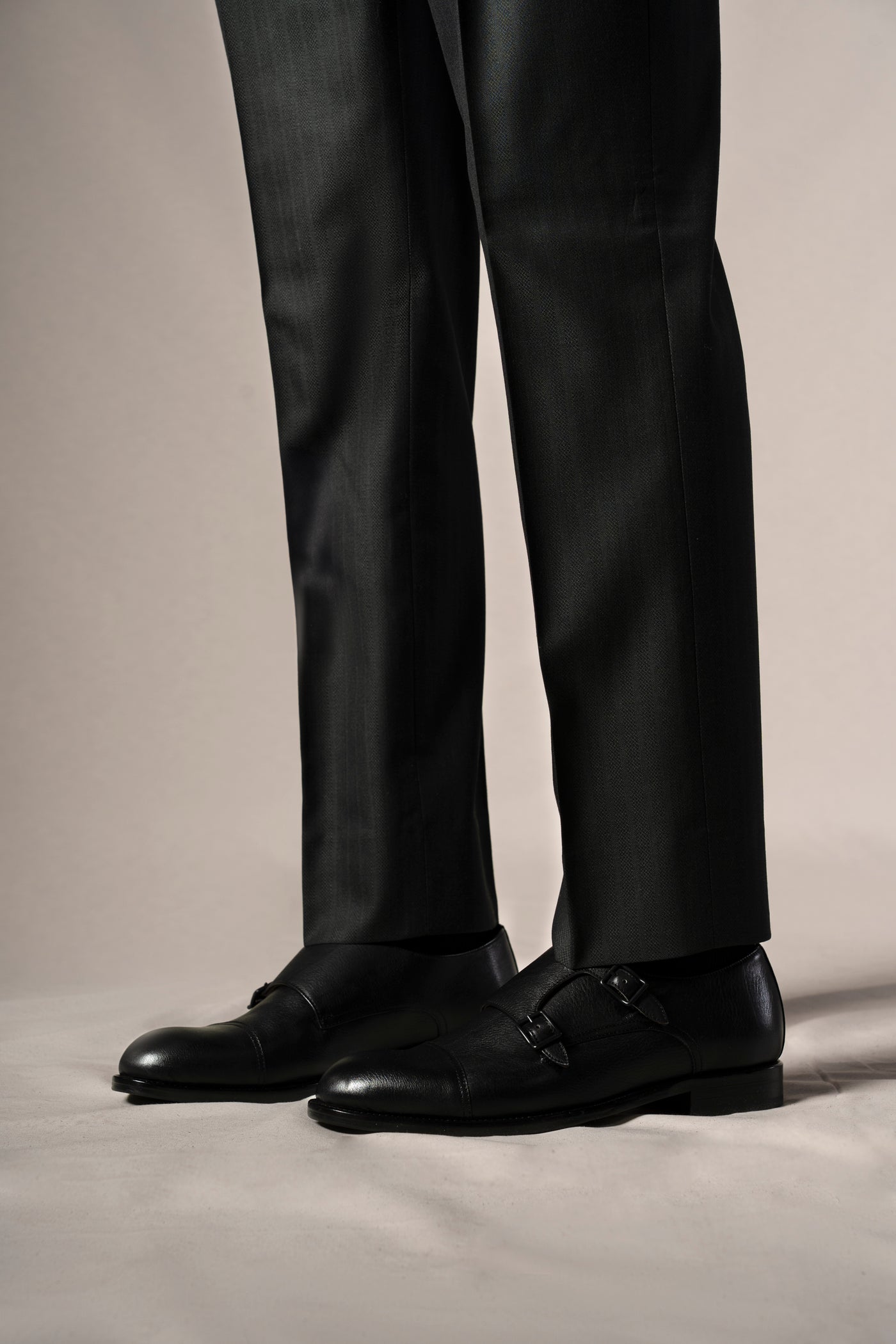 Dark Green Herringbone Suit - Traje a medida BUND