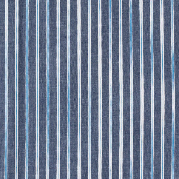 Stripes Blue Cotton Business Shirt