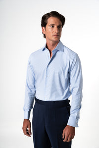 Stripes Blue Business Shirt