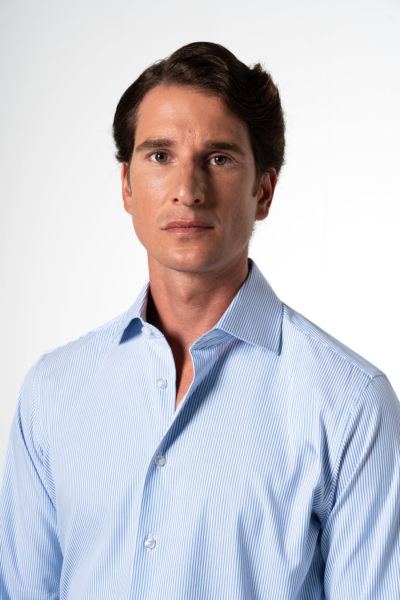 Stripes Blue Business Shirt