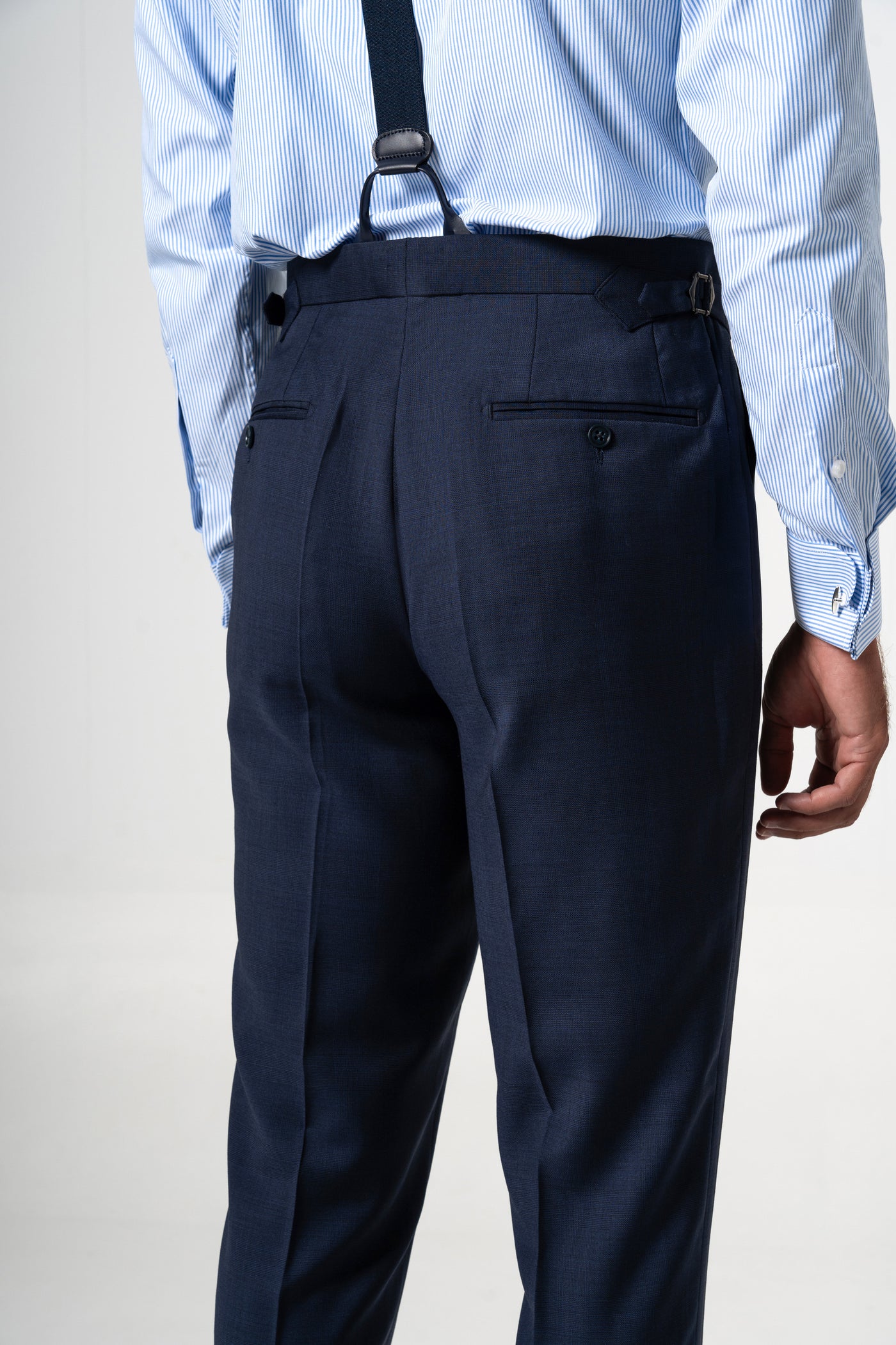 Wales Wool Navy Blue Tailoring Pants
