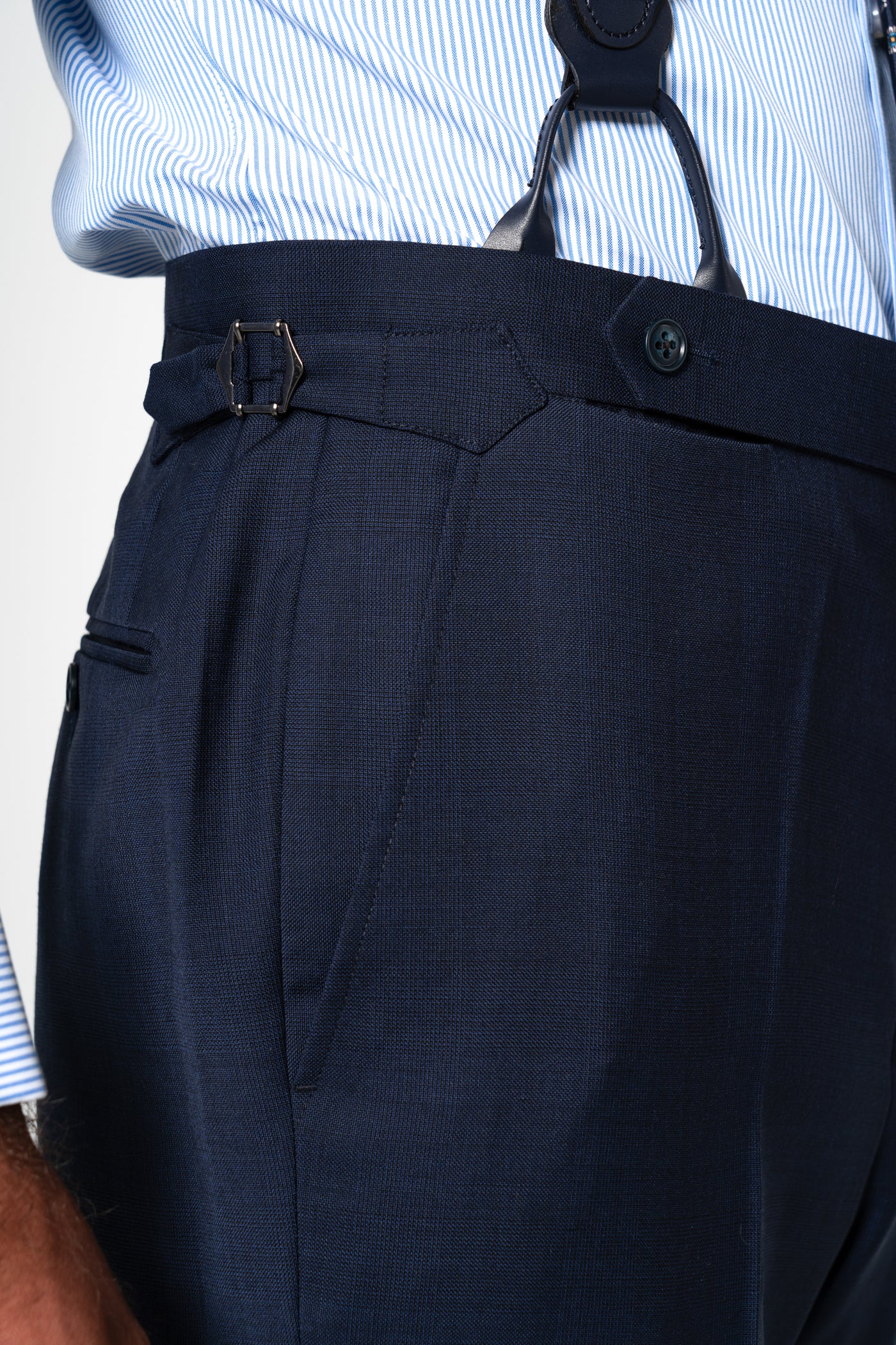 Wales Wool Navy Blue Tailoring Pants
