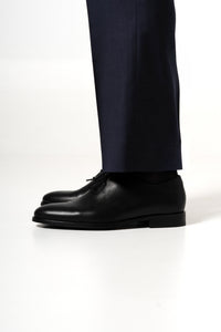 Plain Wool Dark Navy Tailoring Pants