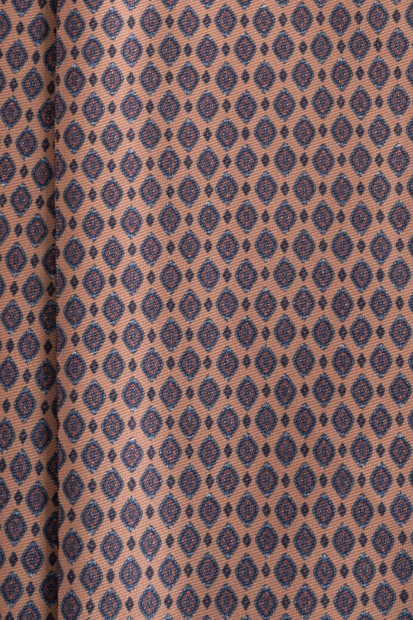 Corbata Old Diamond Ochre de seda - BUND