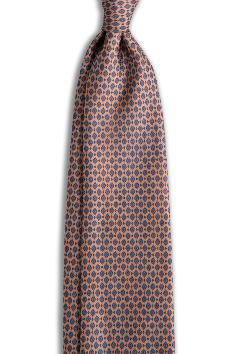 Corbata Old Diamond Ochre de seda - BUND