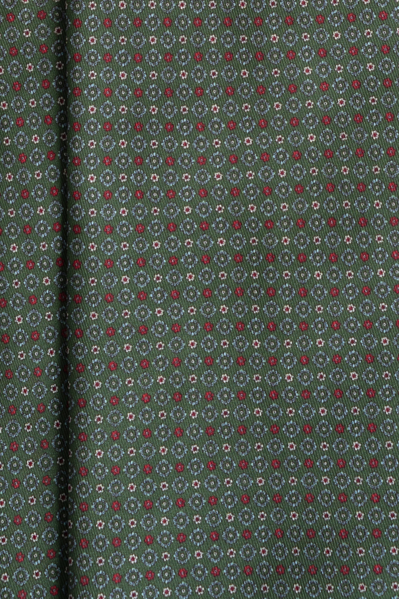 Corbata Microflowers Green de seda - BUND