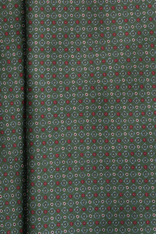 Microflowers Green Tie