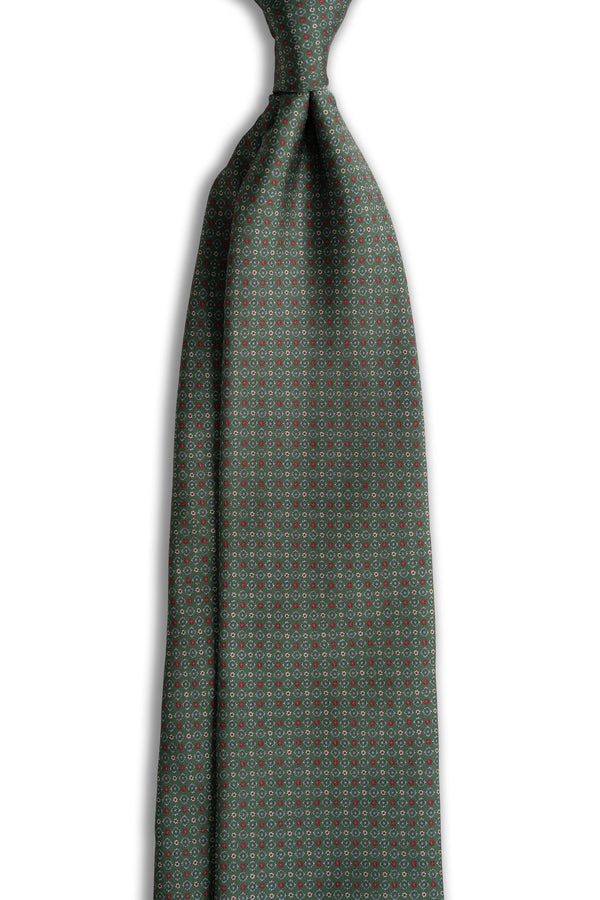 Microflowers Green Tie