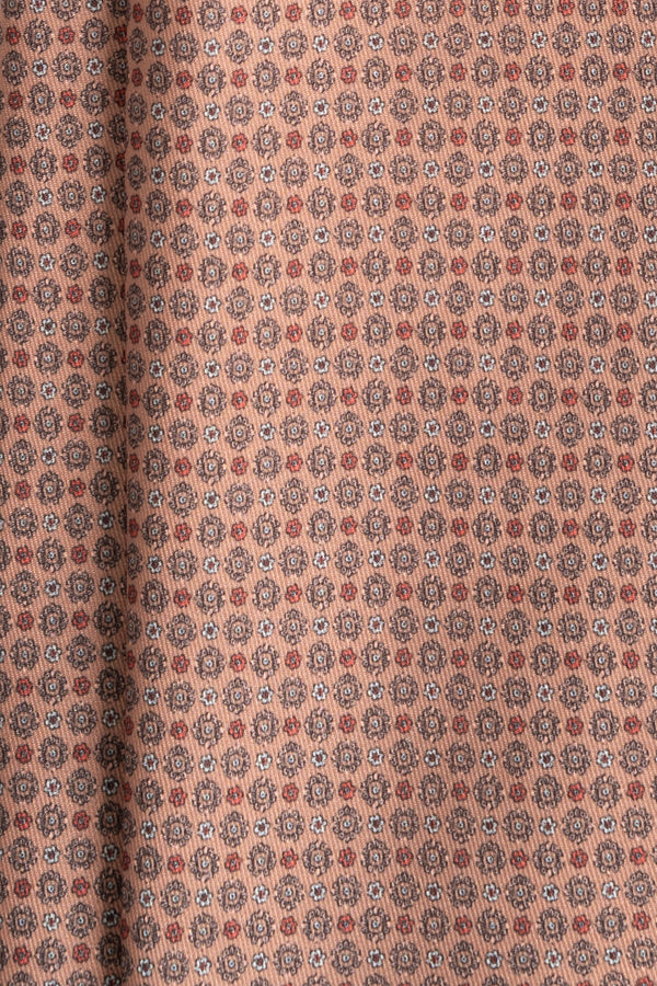 Microflowers Light Orange Tie