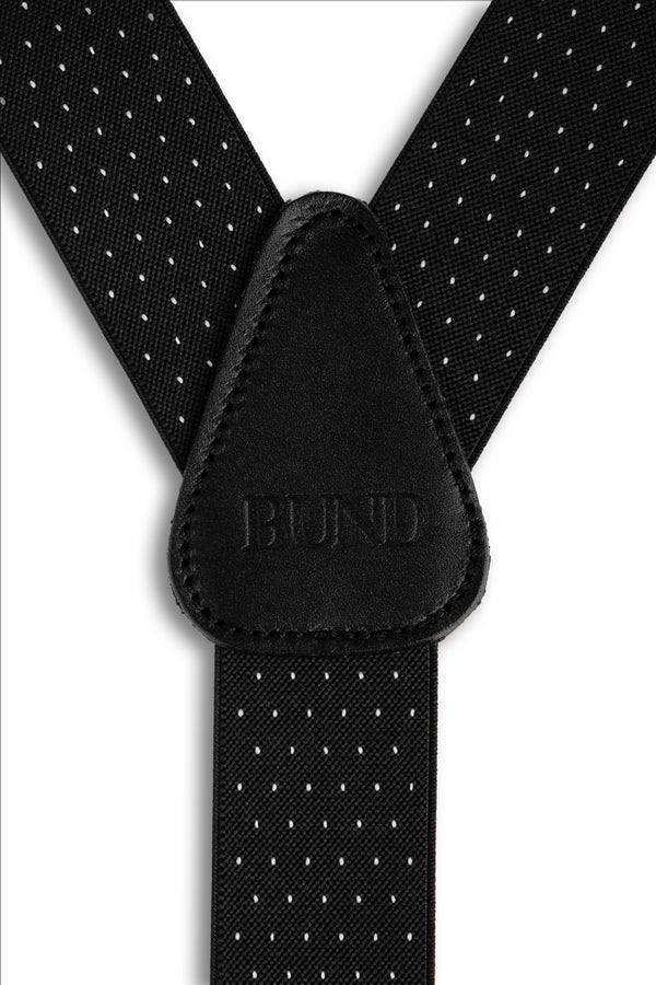 Black Microdot Suspenders