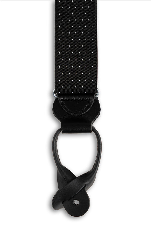 Black Microdot Suspenders